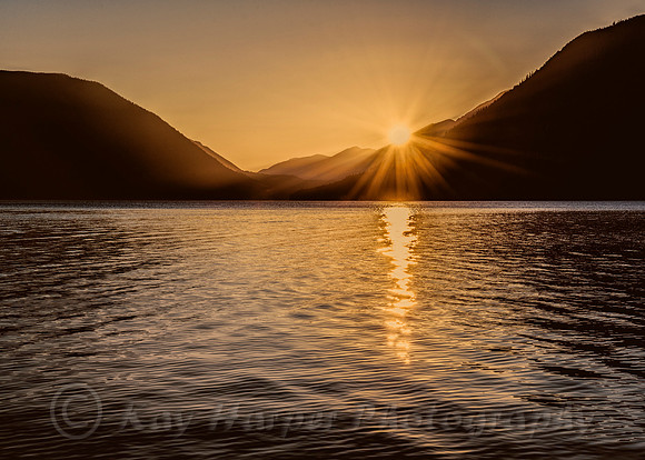 Sunset at Crescent Lake Lodge