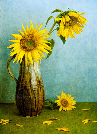Sunflowers and Pitcher